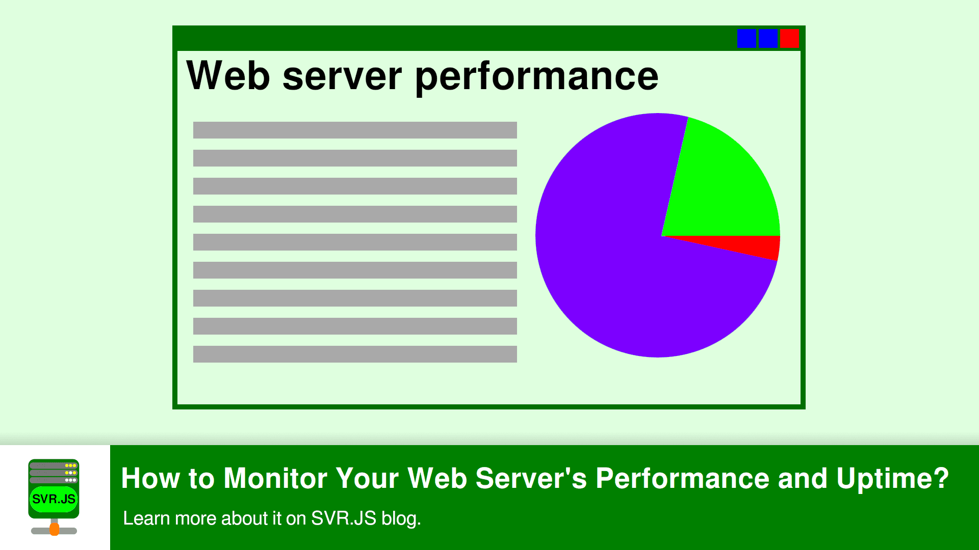 How to Monitor Your Web Server's Performance and Uptime?