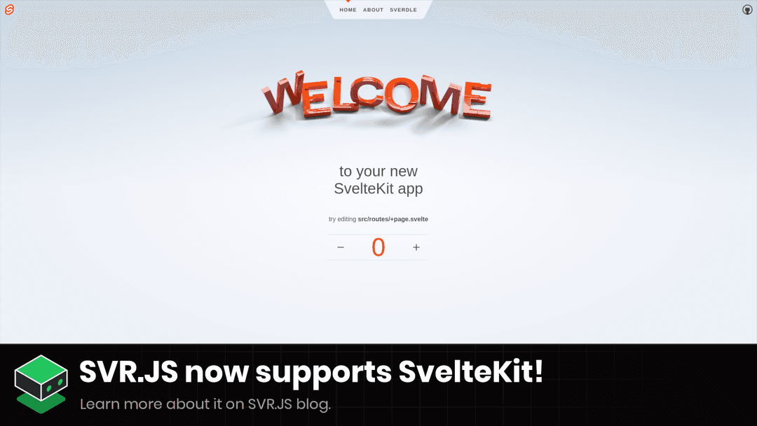 SVR.JS now supports SvelteKit!