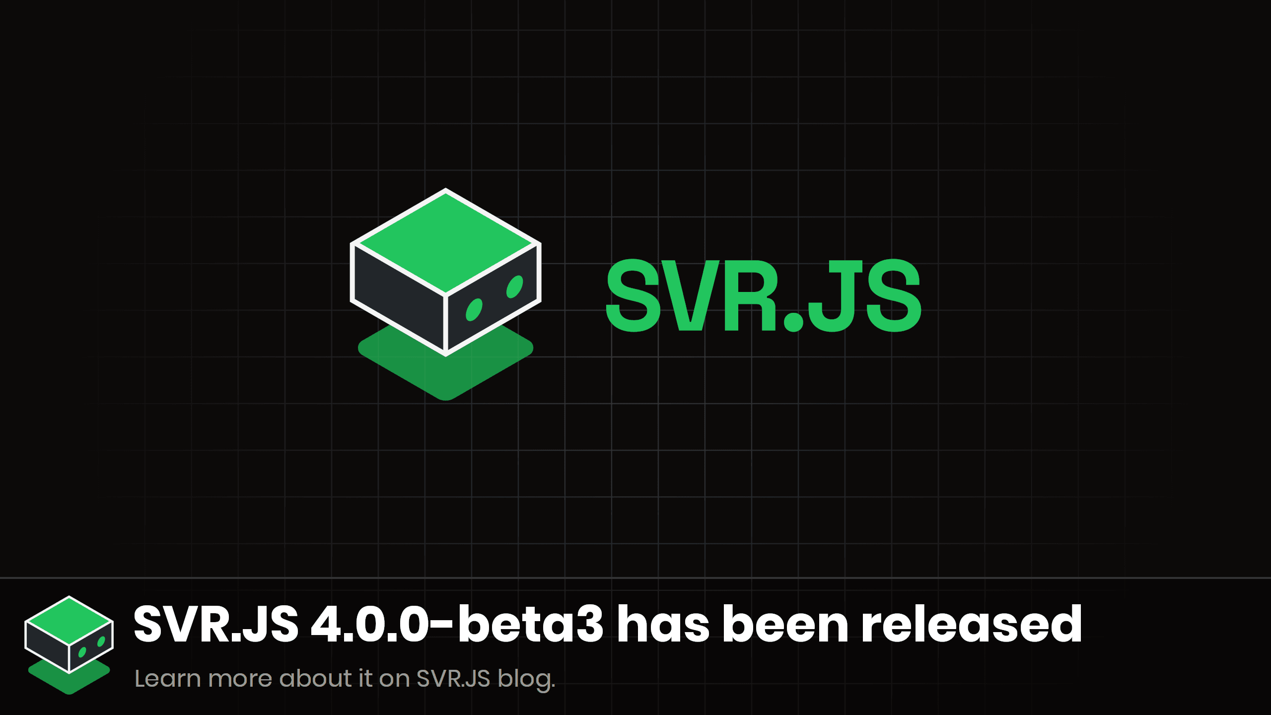 SVR.JS 4.0.0-beta3 has been released