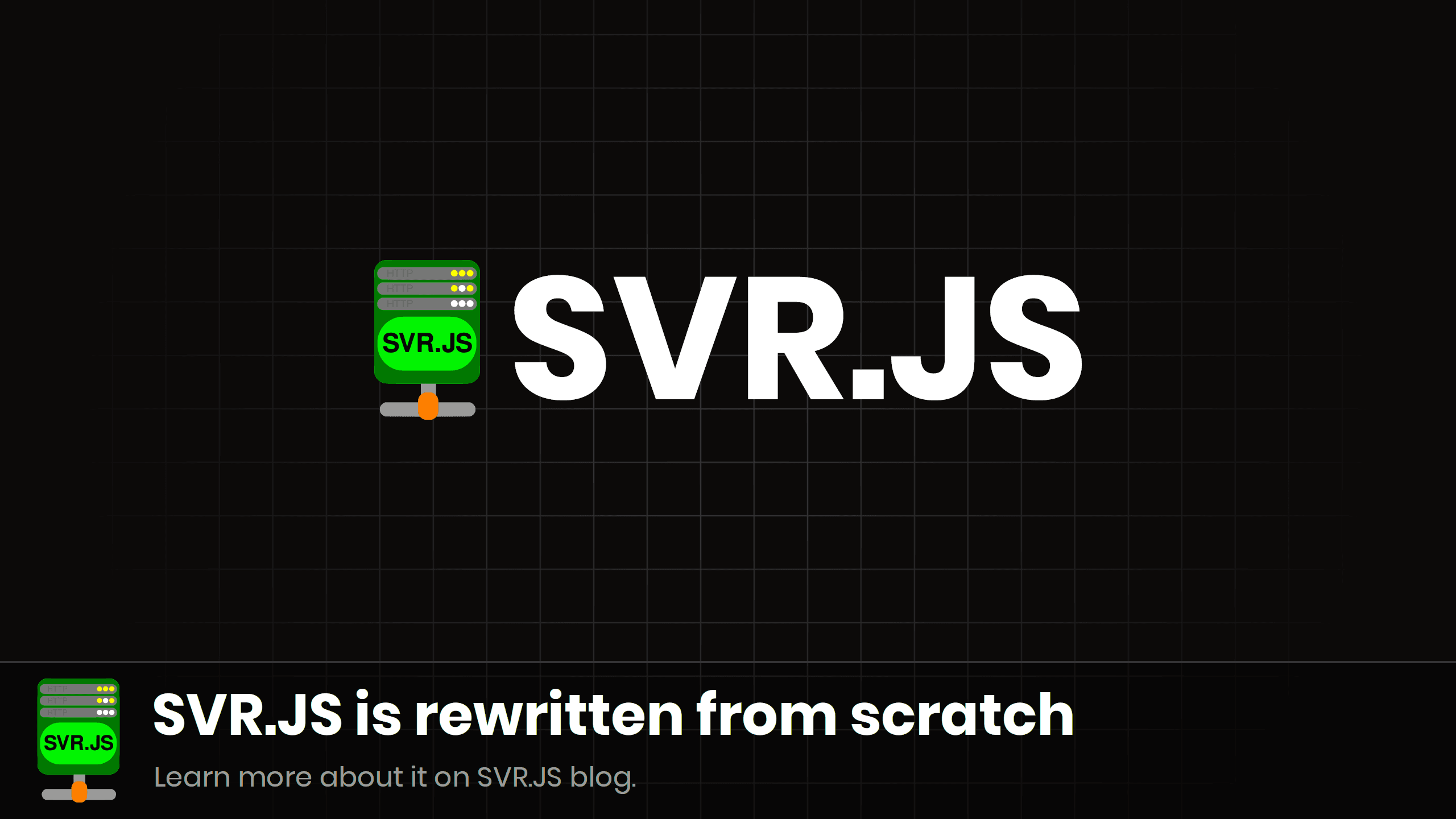 SVR.JS is rewritten from scratch