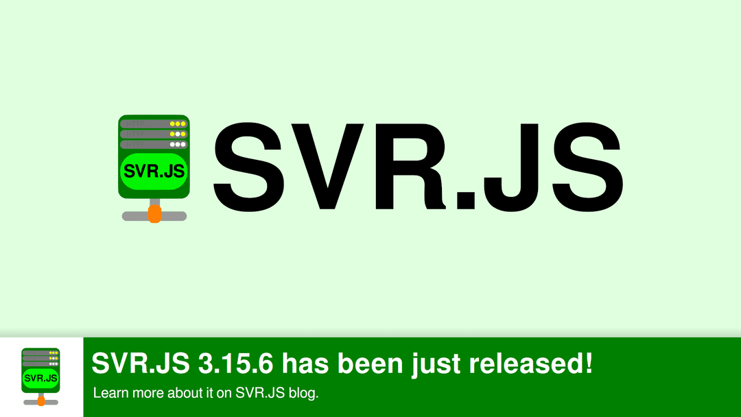 SVR.JS 3.15.6 has been just released!