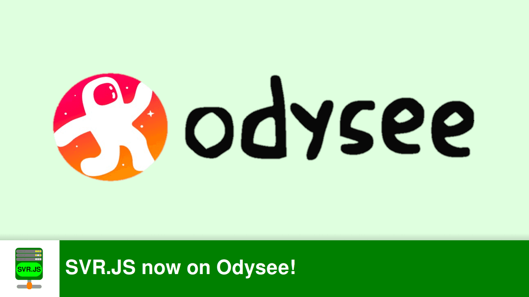 SVR.JS now on Odysee!