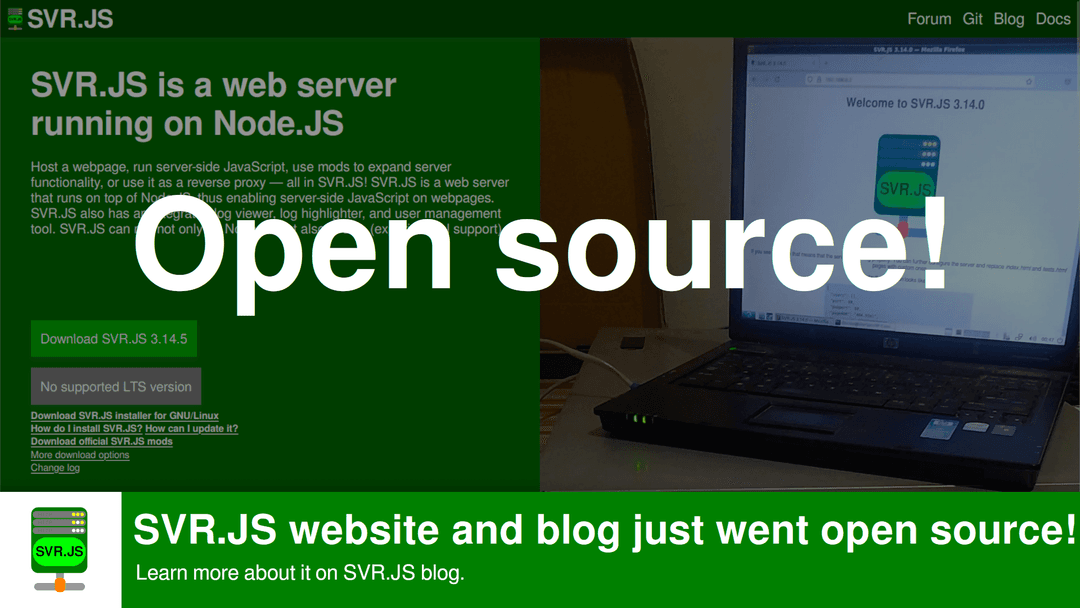 SVR.JS website and blog just went open source!
