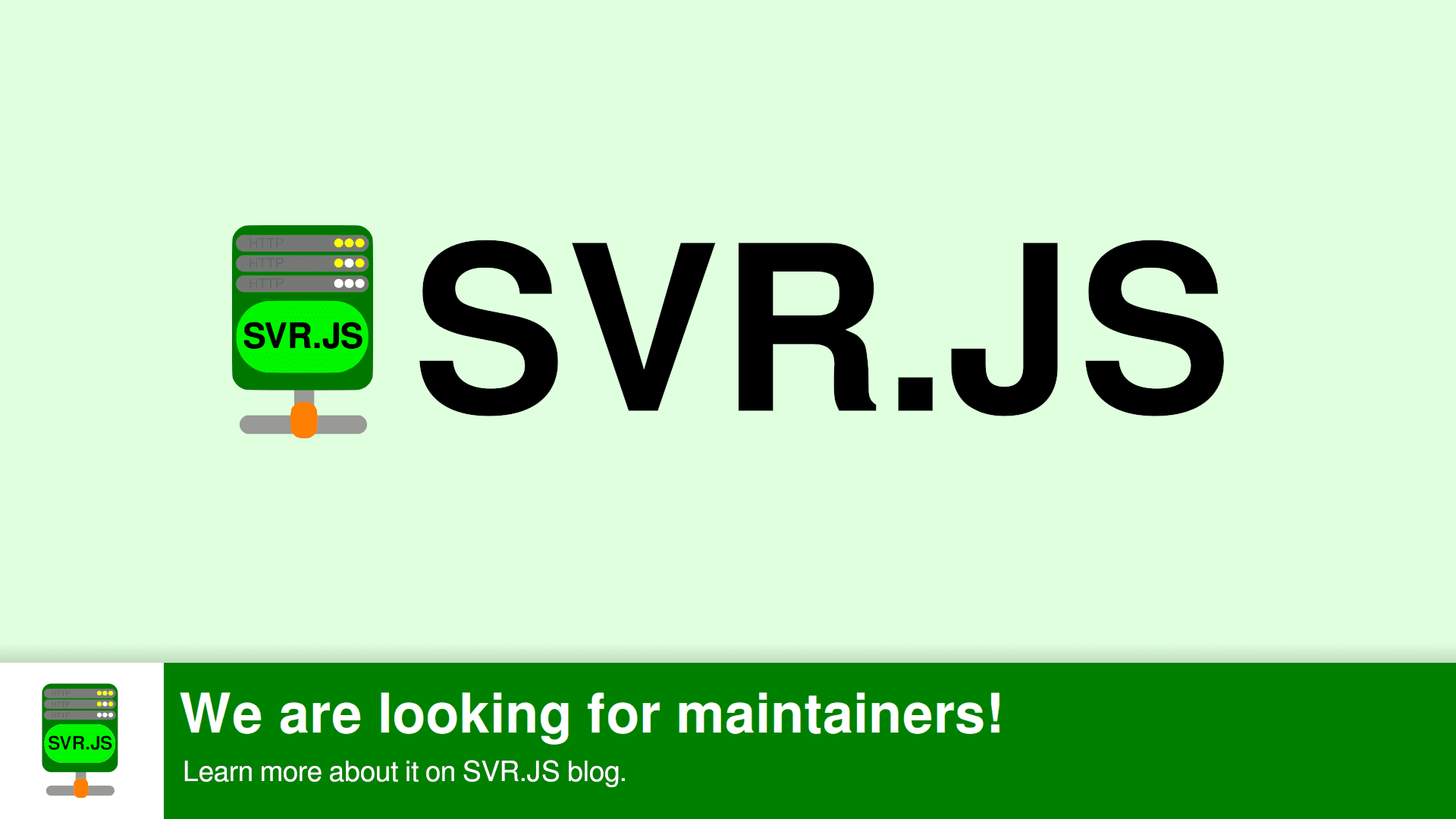 We are looking for maintainers!